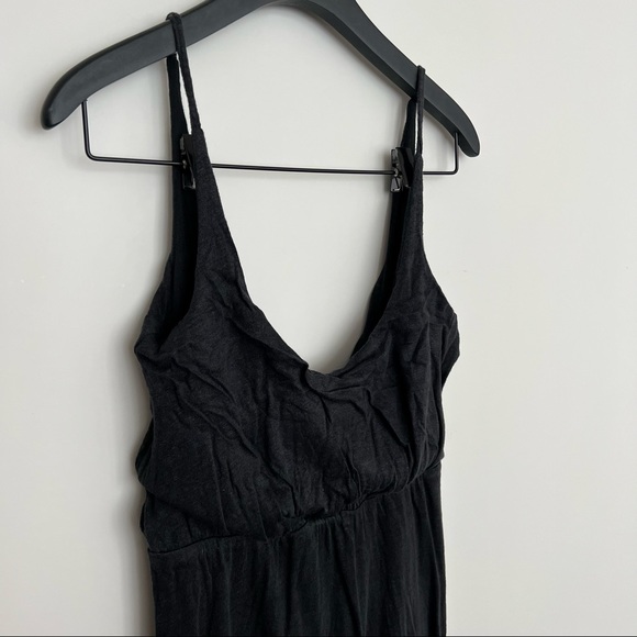 PATTERSON J. KINCAID Dark Gray Black Celeste Lined Maxi Dress - Size Small - Picture 2 of 8